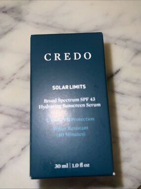 New credo solar limits hydrating sunscreen serum spf 43 broad spectrum